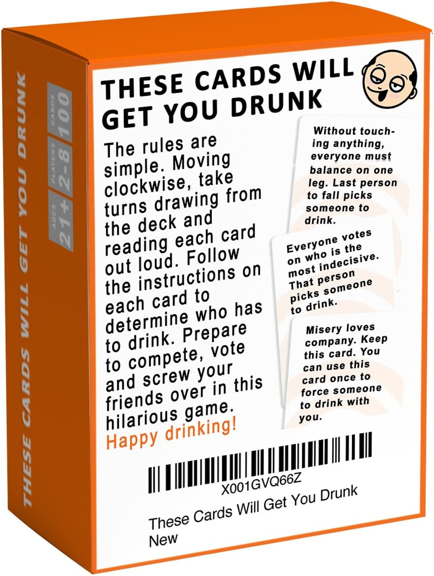 These Cards Will Get You Drunk - Fun Adult Drinking Game for Parties