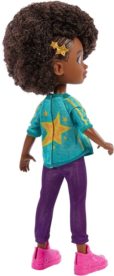 Karma’s World Doll with Microphone Accessory, Karma Grant 8.7-inch doll