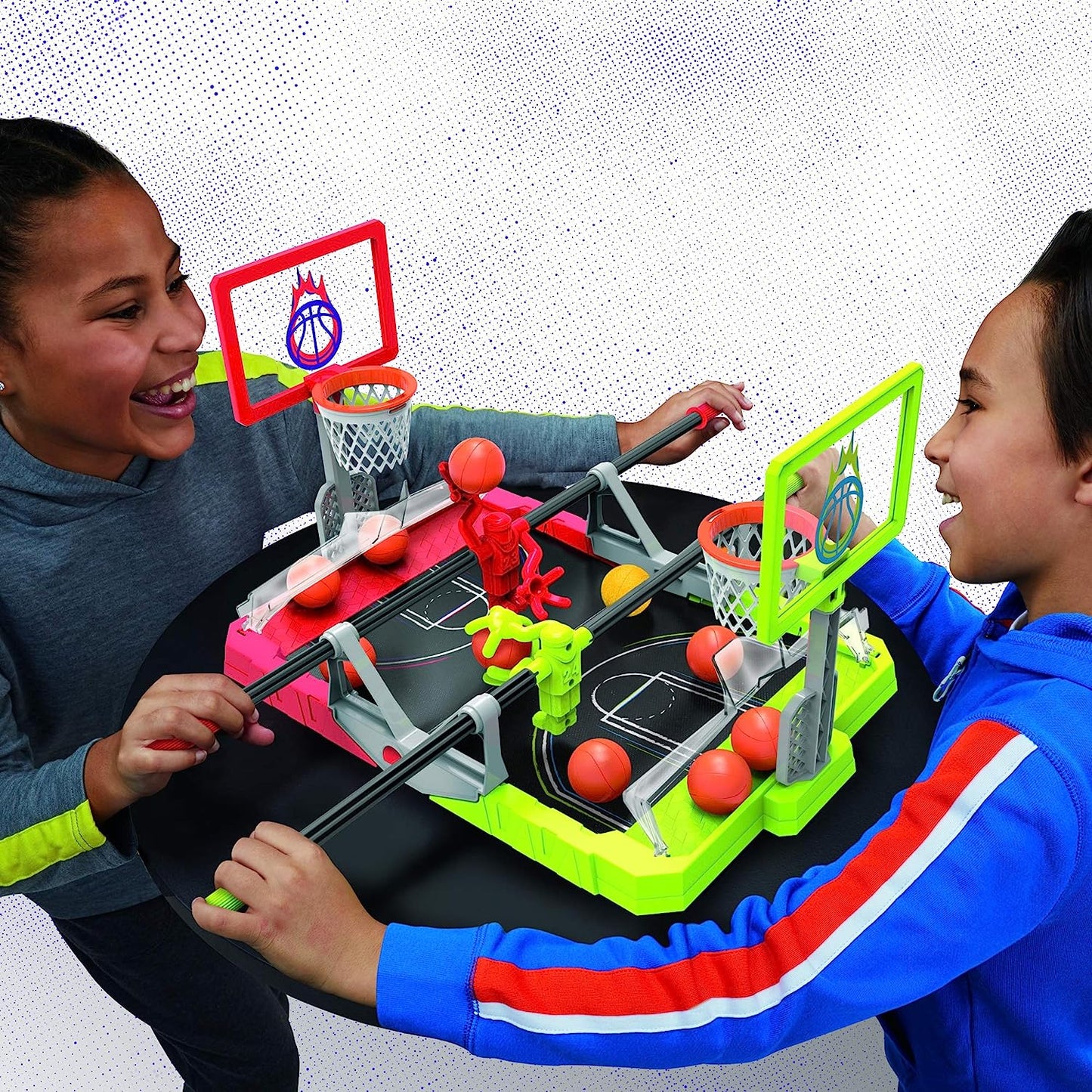 Hasbro Foosketball Game, The Foosball Plus Basketball Shoot and Score Shoot and Score Not Searched Tabletop Game for Kids Ages 8 and Up, for 2 Players, English and French Version