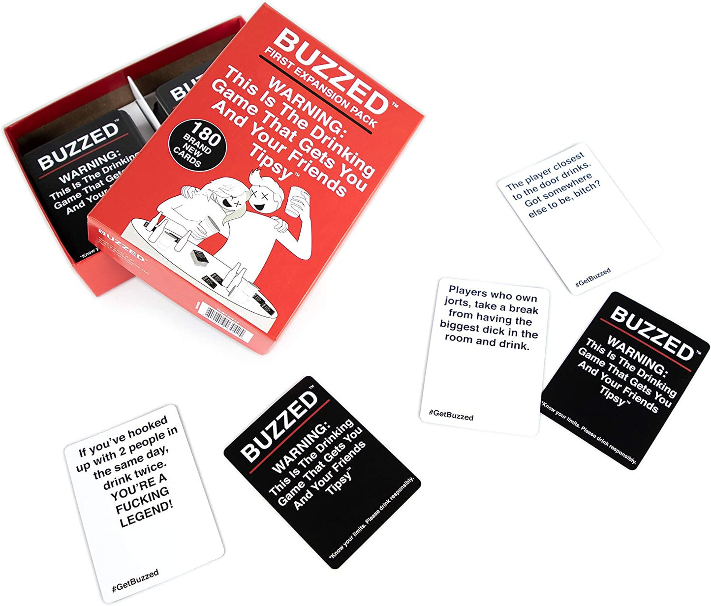 Buzzed - The Hilarious Party Game That Will Get You & Your Friends Hydrated - Expansion Pack #1